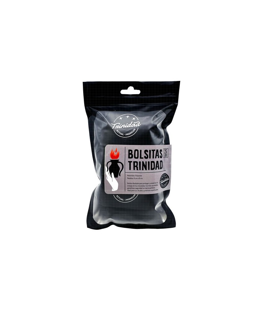 TRI.PACK BOLSITAS NEGRAS TRINIDAD 25 UNID.