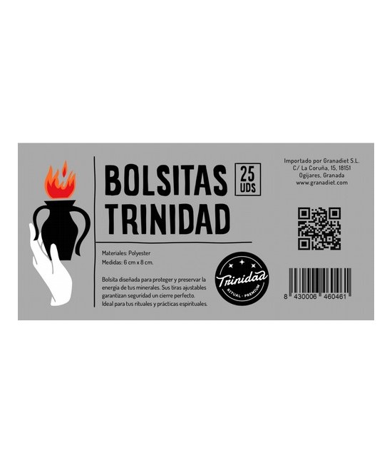 TRI.PACK BOLSITAS NEGRAS TRINIDAD 25 UNID.