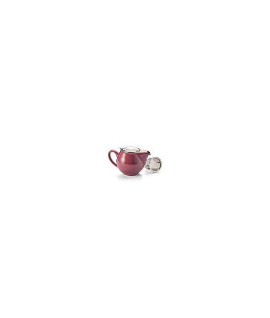 Esta tetera de porcelana morada, de elegante diseño, es la compañera perfecta para el día a día. La tapa de acero inoxidable, c