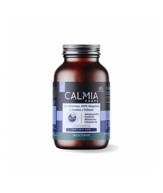 Calmia Noche Forte

Complemento alimenticio a base de extractos de plantas, L-teanina, magnesio, vitamina B6 y melatonina.
