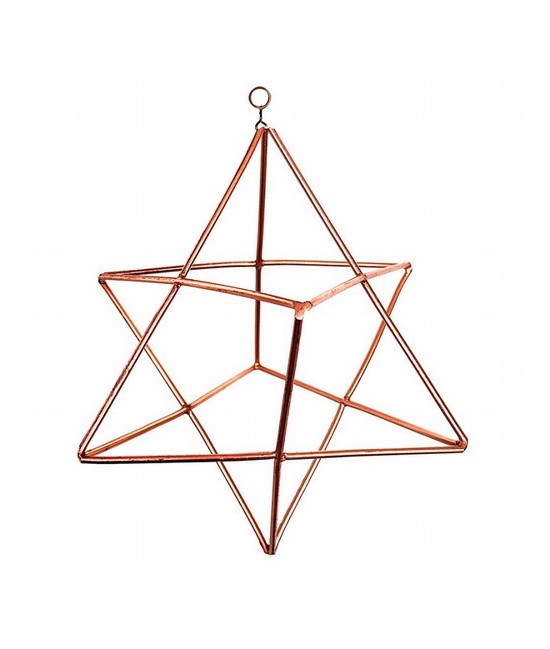 Estrella Merkaba.

Para suspender se vende con cable de suspensión.

La estrella Merkaba representa la conexión del cuerpo 
