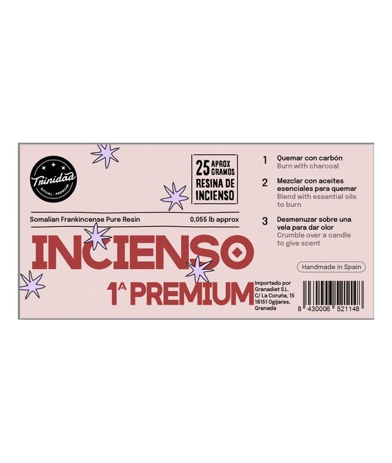 TRI.RESINA INCIENSO SOMALIA 1ª PREMIUN 25 GR.