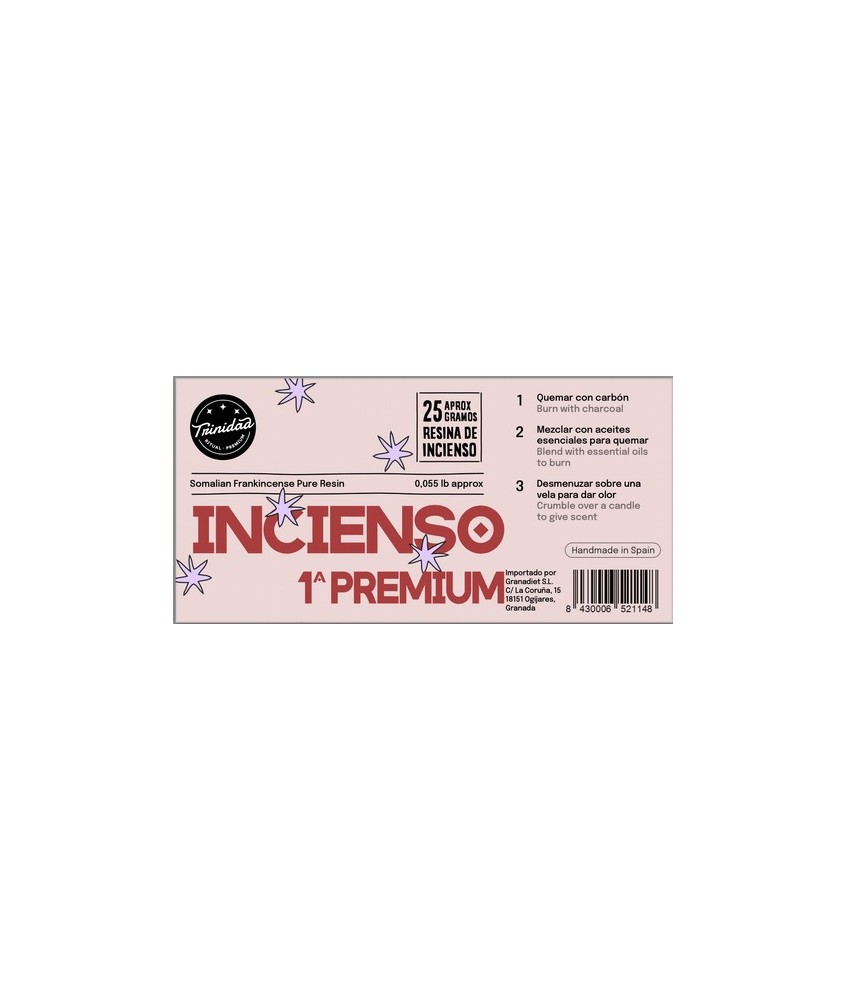 TRI.RESINA INCIENSO SOMALIA 1ª PREMIUN 25 GR.