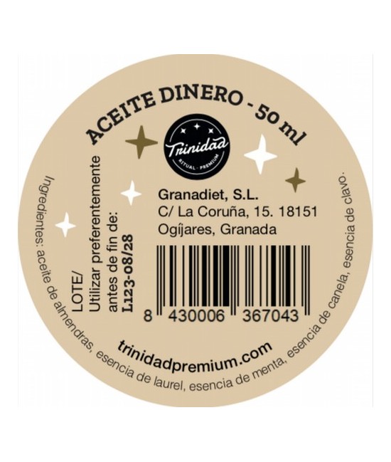 TRI.ACEITE DINERO 50 ML.