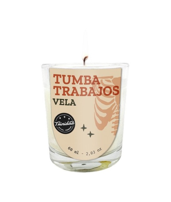 TRI.VELA VASO MINI TUMBA TRABAJOS 50 ML.