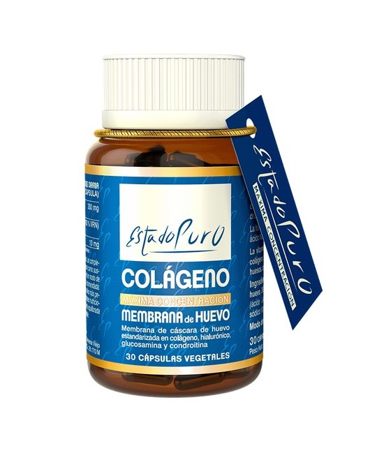 Colágeno procedente de pura membrana de huevo estandarizada en colágeno, ácido hialurónico, glucosamina, condroitina, lisozima,