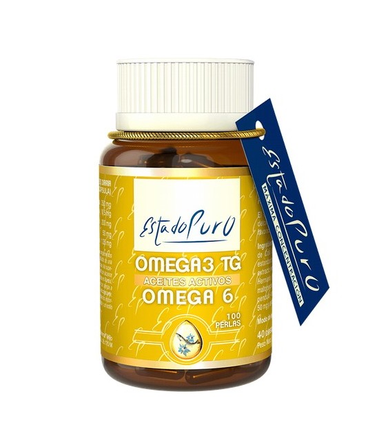 Complemento alimenticio a base de ácidos grasos omega 3 procedentes de aceite de pescado, ácidos grasos omega 6 procedentes de 