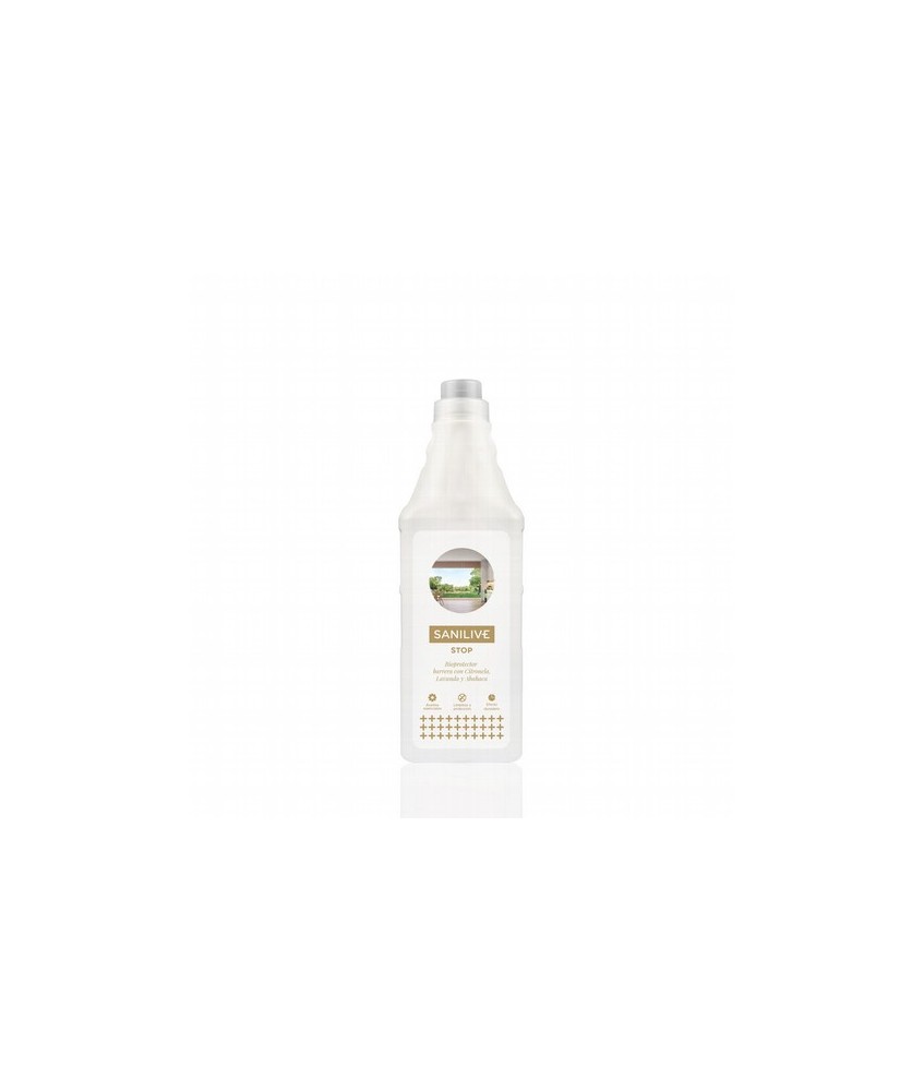 BIOPROTECTOR BARRERA CON CITRONELA, LAVANDA Y ALBAHACA
Limpiador multisuperficies con aceites esenciales naturales de Citronel
