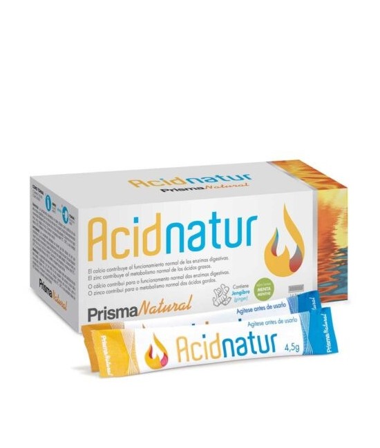 El complemento alimenticio formulado a base de ingredientes naturales, para el alivio inmediato de la acidez, produciendo un co