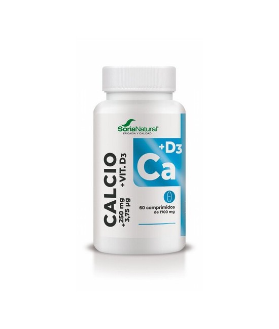 La vitamina D3 facilita la absorción de calcio en el intestino y ayuda a transportar el calcio hacia el tejido óseo, ayudando a