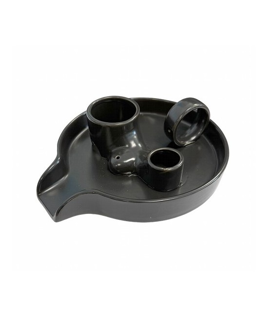 IN.PORTA INCIENSO PALO SALVIA NEGRO 18.5 CM.