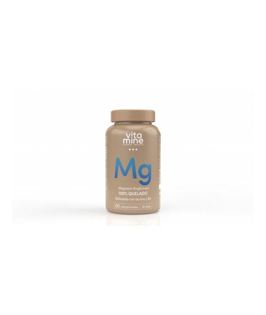 Magnesio Bisglicinato
60 comprimidos de 1.200 mg


Magnesio Bisglicinato de Vitamine contiene magnesio quelado (bisglicinat
