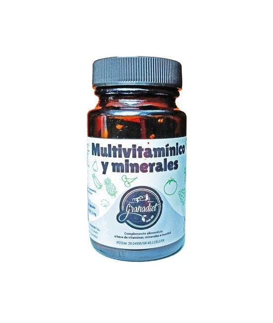 Cápsulas Multivitamínicas y Minerales. Complemento alimenticio diseñado para apoyar tu bienestar diario. Cada cápsula aporta vi