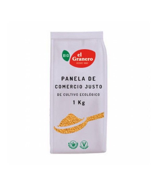 PANELA DE COMERCIO JUSTO BIO, 1 Kg
Ref. 014226

Ingredientes: azúcar de caña sin refinar*. Puede contener trazas de gluten, 