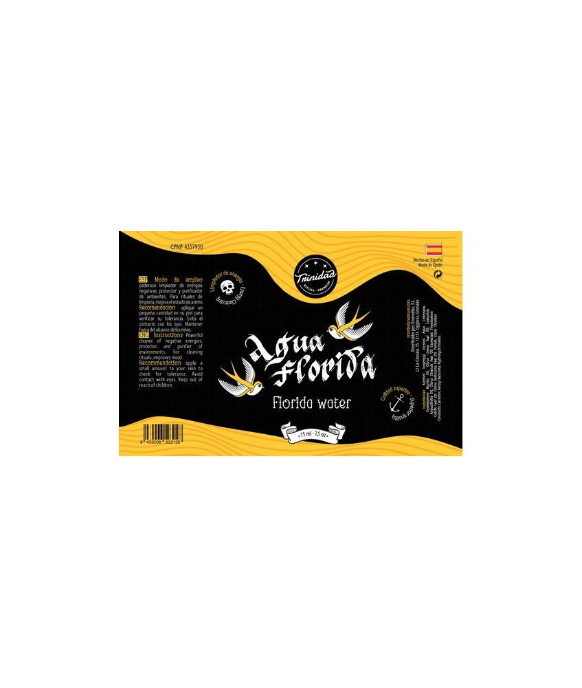 Agua Florida en presentación de 75ml, ideal para quienes buscan una opción ligera y portátil. elaborada a base de agua, alcohol