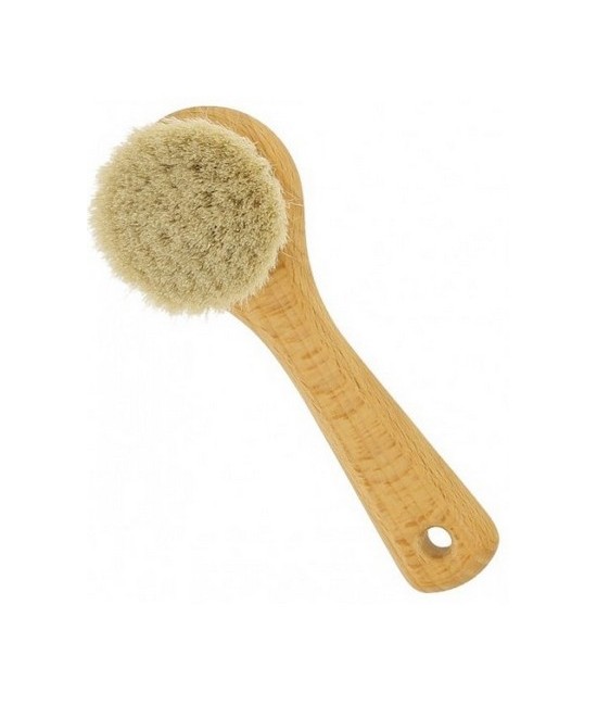 El cepillo facial tiene cerdas naturales ultra suaves y finas para una limpieza suave y efectiva.

Exfolia y limpia delicadam
