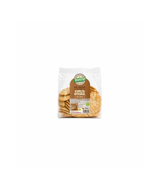 Ingredientes: Harina de TRIGO ESPELTA integral* 74%, aceite de girasol alto oleico*, masa madre natural de TRIGO ESPELTA* (hari