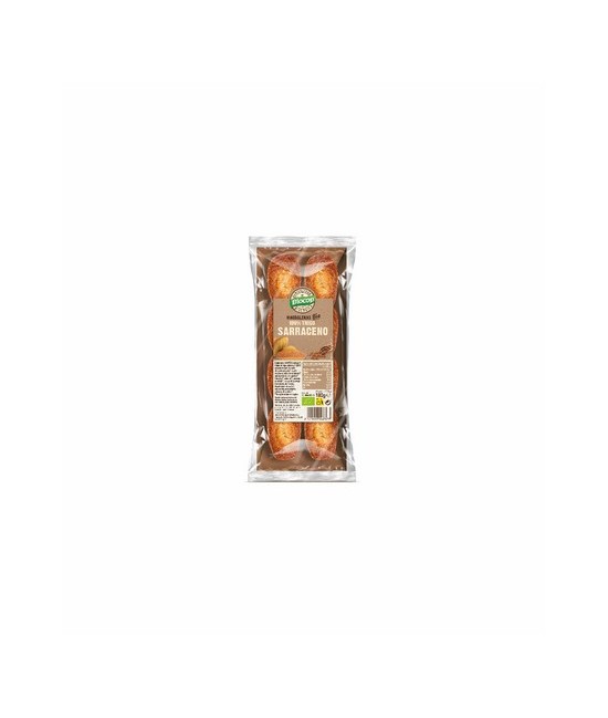 Ingredientes: HUEVOS enteros*, harina de trigo sarraceno* (31%), azúcar moreno de caña de comercio justo*, aceite de girasol ol