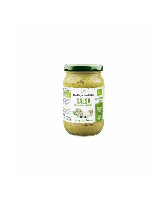 Ingredientes: Alcachofas* 66%, QUESO* Ricotta 8% (suero*, LECHE*), aceite de girasol* 8%, cebollas* 7,4%,QUESO* Parmigiano Regg