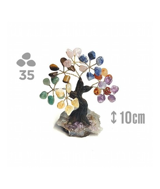 KU.ARBOL CHAKRA BASE DRUSA AMATISTA 35 PIEDRAS