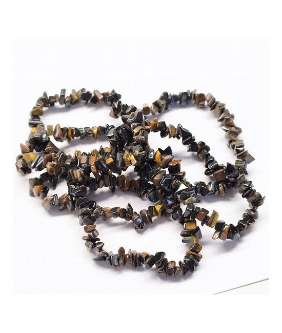Pulsera Chip Ojo de Tigre Azul.

Presentada en cartón con nombre del mineral y su propiedad.