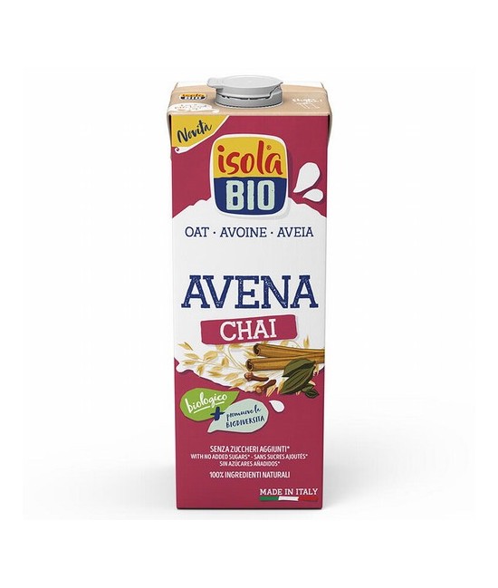 
BEBIDA VEGETAL DE AVENA CHAI BIO, 1L
Ref. 605111

Ingredientes: agua, avena* 10,8%, aceite de girasol*, extracto natural d