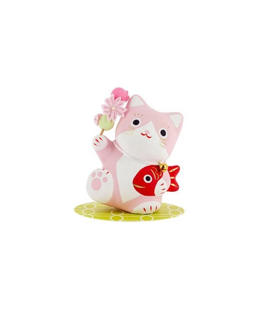 Como dice un refrán japonés, donde hay una sonrisa, llega la suerte. Atrae fortuna y prosperidad con este kawaii maneki neko 