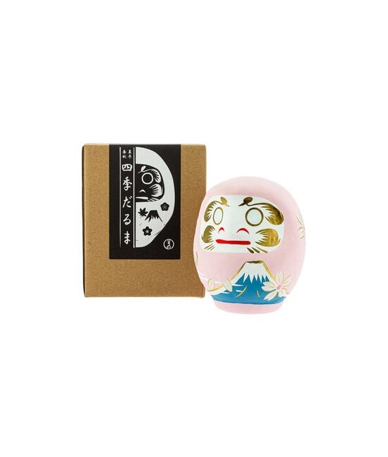 Para los japoneses, tanto daruma como el monte Fuji son símbolos espirituales, budista uno y sintoísta el otro. En esta figurit