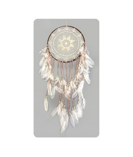 IN.ATRAPASUEÑOS BLANCO MACRAME 40 CM.