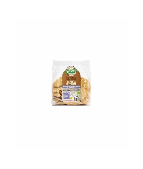 Ingredientes: : Harina integral de TRIGO ESPELTA* 37%, harina de TRIGO ESPELTA* 37%, aceite de girasol alto oleico*, masa madre