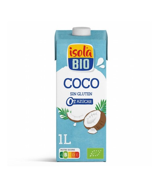 
BEBIDA VEGETAL DE COCO SIN AZUCAR BIO, 1 L
Ref. 605054

Ingredientes: agua, leche de coco* 8% (60% coco* que corresponde a
