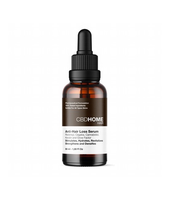 Este Sérum Capilar Anticaída, en formato de 50 ml, está formulado con ingredientes avanzados como Cannabidiol (CBD), Redensyl, 
