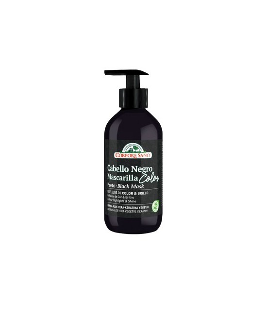 Mascarilla Color Cabello Negro
HENNA, ALOE VERA, ACEITE DE JOJOBA, GIRASOL, KERATINA VEGETAL
Mascarilla capilar que intensifi