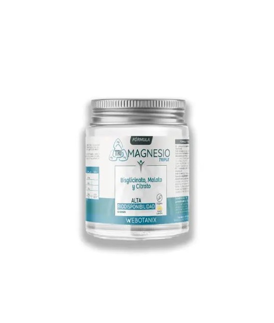 Triple Magnesio Polvo Fórmula es un complemento alimenticio a base de magnesio con alta biodisponibilidad y vitamina B6 con sab