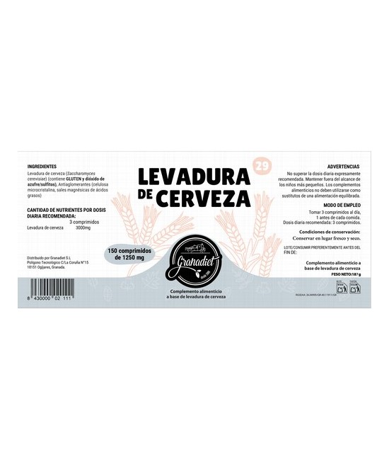 GR.LEVADURA CERV.150 COMP.1 Gr.