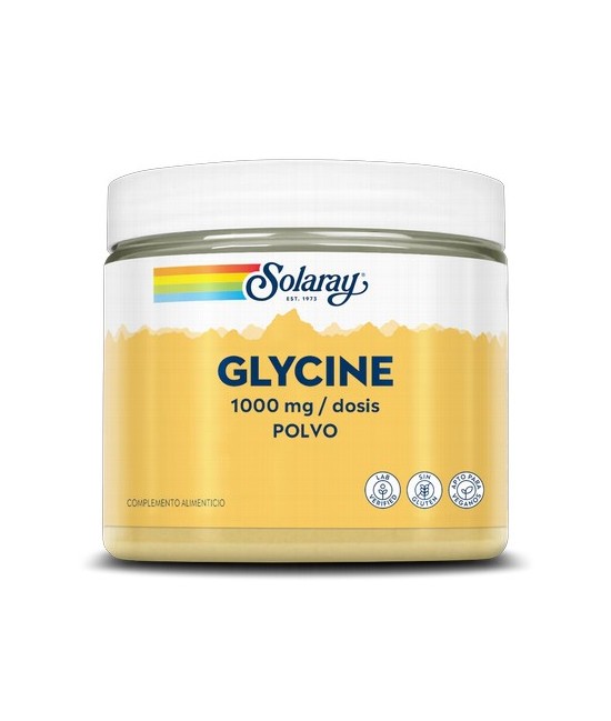 Complemento alimenticio a base de glicina
Tomar un 1/4 de cucharita de café al día, diluido en un vaso de agua fuera de las co