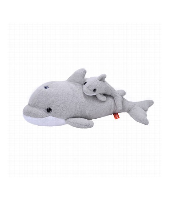 Descubre el encanto con la Mamá DELFIN y su Bebé de Wild Republic. Este adorable peluche captura la belleza de los osos polares