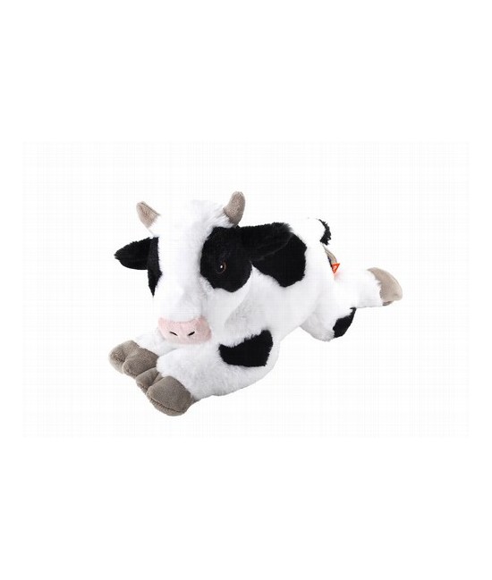 ¡Te presentamos la vaca Ecokins de Wild Republic! Fabricada con materiales 100% reciclados, este peluche ecológico es un compañ