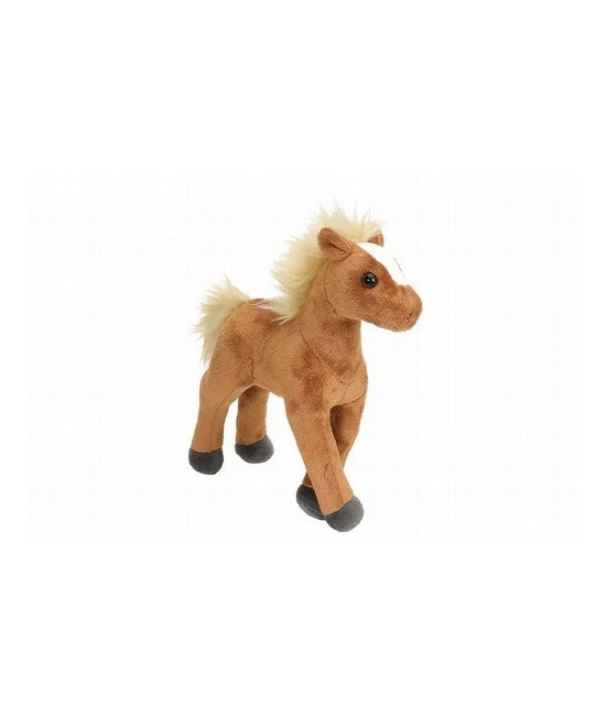 ¡Prepárate para disfrutar del encanto del Mini Potrillo Marrón de Pie de Cuddlekins de Wild Republic! Este adorable peluche es 
