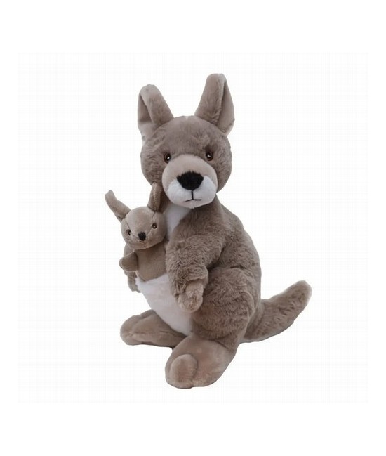 ¡Sumérgete en el juego imaginativo con el Canguro Ecokins de Wild Republic! Hecho con amor y cuidado, este peluche ecológico es