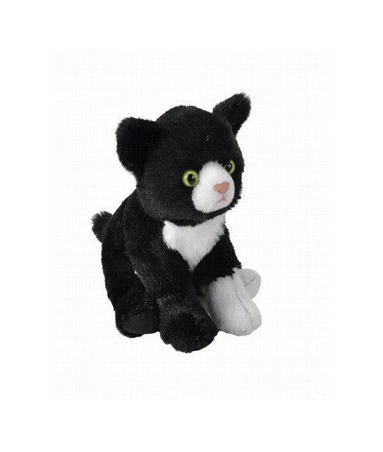 ¡Bienvenido al mundo de los peluches ecológicos con el Gato Esmoquin Eco de Pocketkins de Wild Republic! Este encantador peluch
