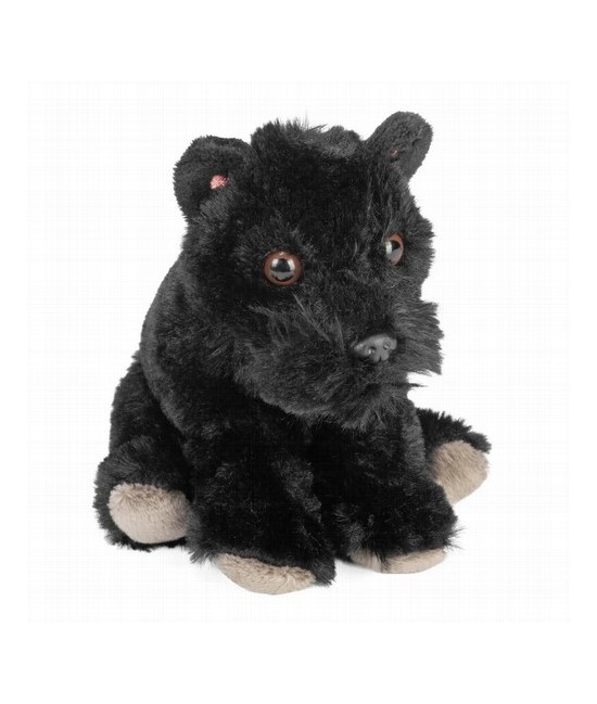 ¡Bienvenido al mundo de los abrazos ecológicos con el Pocketkins Eco Scottish Terrier de Wild Republic! Este adorable peluche, 