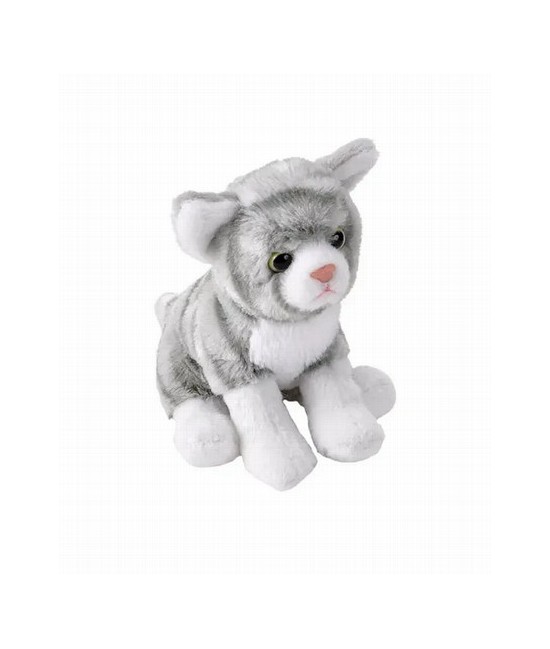 ¡Adéntrate en el mundo de los abrazos ecológicos con el Gato Atigrado Gris Ecológico Pocketkins de Wild Republic! Este adorable