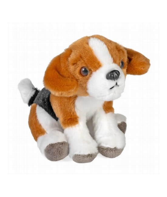 Te presentamos al encantador Pocketkins-Eco Dog Beagle, una maravillosa incorporación a nuestra colección de peluches ecológico