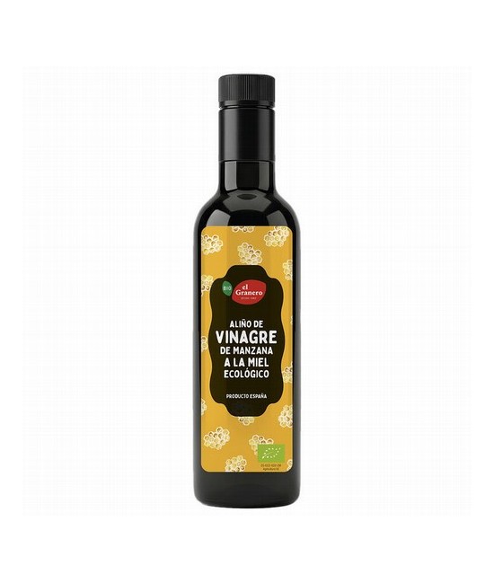  vinagre de manzana* 50%, mosto concentrado de uva* y miel de mil flores* 7%.(*)=De
cultivo ecológico

 Valor Energético KJ: