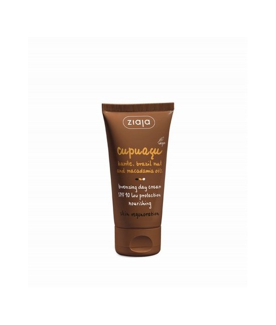 Crema facial autobronceadora ligera de rápida absorción con protección UVA/UVB SPF10 (protección baja). Hidrata y regenera en p