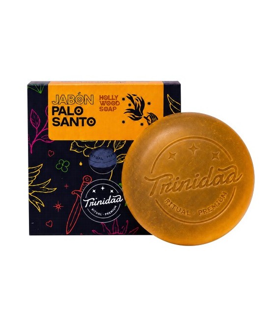 Jabón facial artesanal elaborado con base de glicerina y esencia de Palo Santo, ideal para una limpieza diaria suave, respetuos