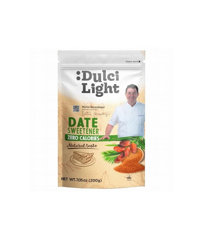 El Edulcorante Dátil Zero de Dulcilight combina eritritol y extracto de dátiles 100% naturales para ofrecer un edulcorante con 
