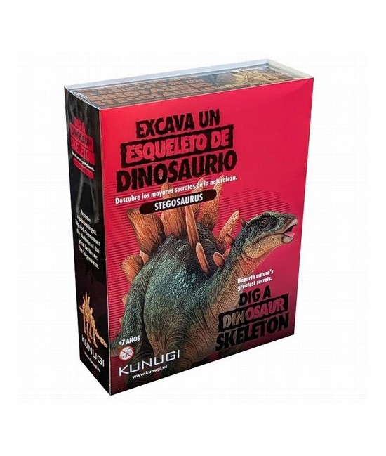 Conviértete en un paleontólogo. Excava y reconstruye el esqueleto de un STEGOSAURUS que esta enterrado en un bloque de tierra s