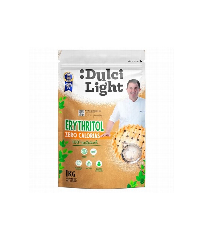 El Eritritol de Dulcilight es un edulcorante natural extraído de frutas y alimentos fermentados que ofrece el dulzor del azúcar
